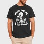 Dead Inside Skeleton Wine, Tricou Barbati (Unisex)