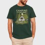Camping and Hund, Tricou Barbati (Unisex)