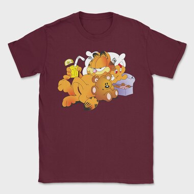 Cartoon Retro Garfield 4, Tricou Barbati (Unisex)
