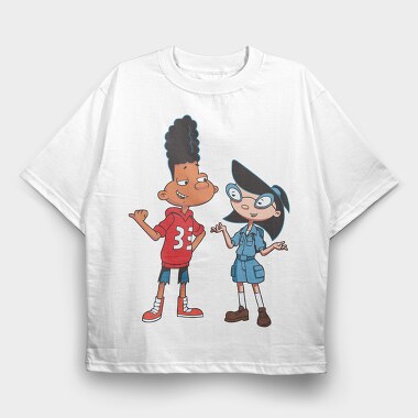 Cartoon Retro Hey Arnold 2, Tricou Oversize Barbati (Unisex)