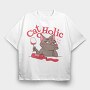 Cat O Holic, Tricou Oversize Barbati (Unisex)