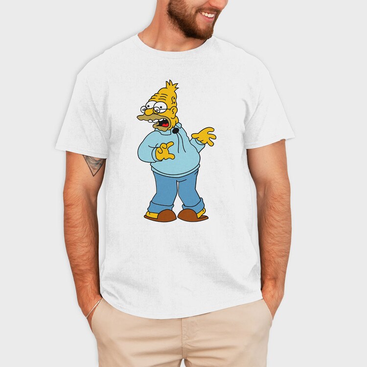 Grandpa Simpson, Tricou Barbati (Unisex)