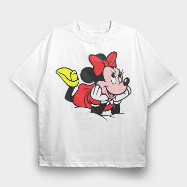 Cartoon Retro Minnie 4, Tricou Oversize Barbati (Unisex)