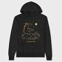 Dark Moon And Clouds Stars Sun Planets Tote, Hanorac Oversize Barbati (Unisex)