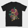 Day Of The Dead Skull With Roses, Tricou Barbati (Unisex)