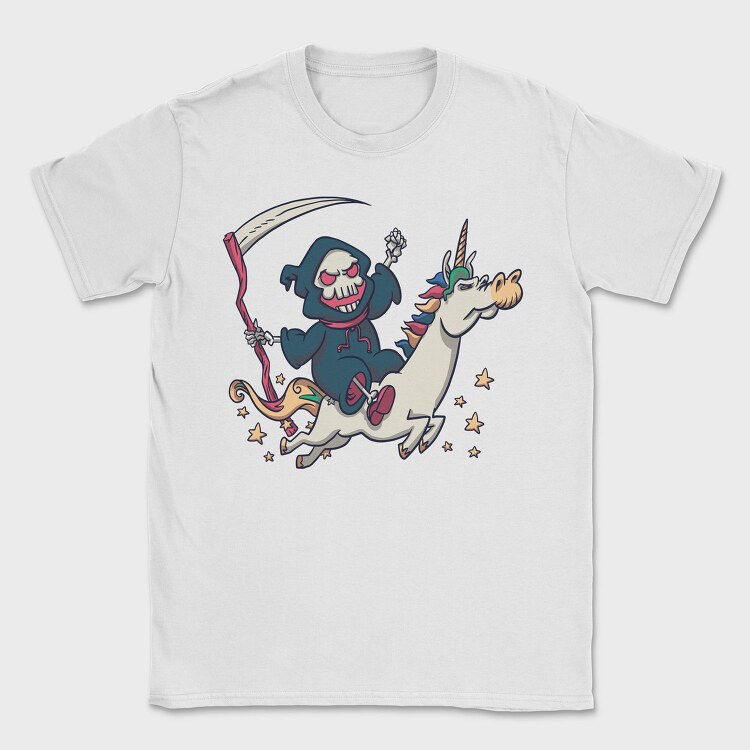 Death In Unicorn Dead, Tricou Barbati (Unisex)