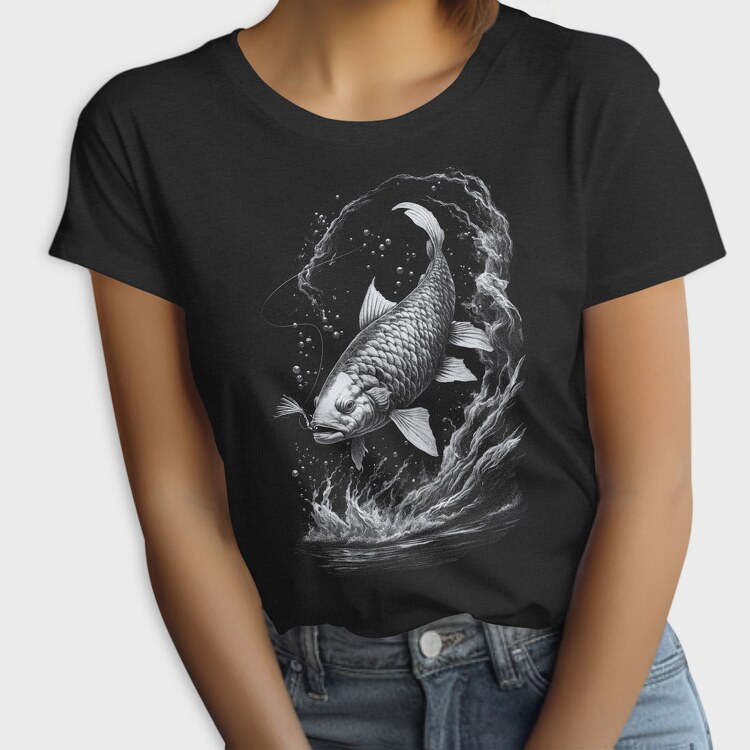 Carp Line Monochrome, Tricou Femei