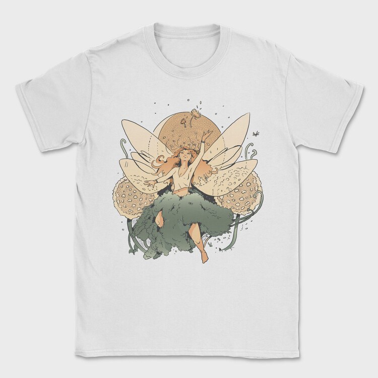 Fairy Flying In The Sky Forest Cottage, Tricou Barbati (Unisex)
