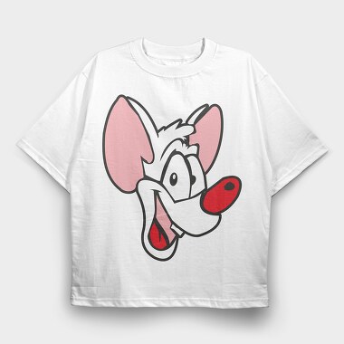 Cartoon Retro Pinky and Cerebro 4, Tricou Oversize Barbati (Unisex)