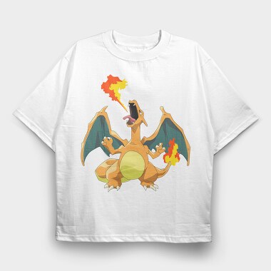 Cartoon Retro Pokemon 6, Tricou Oversize Barbati (Unisex)