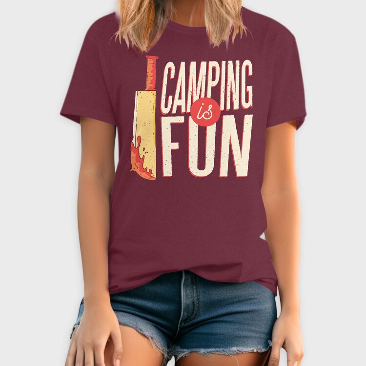 Camping Is Fun, Tricou Barbati (Unisex)