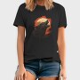 Wolf Howling Moon Red, Tricou Barbati (Unisex)