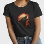 Wolf Howling Moon Red, Tricou Femei
