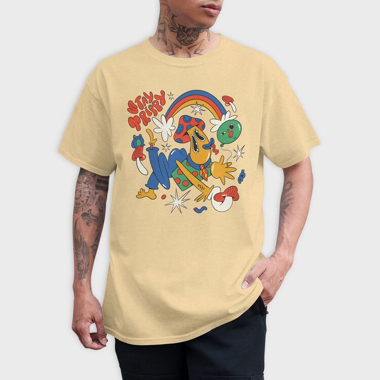 Stay Trippy Fungi, Tricou Barbati (Unisex)