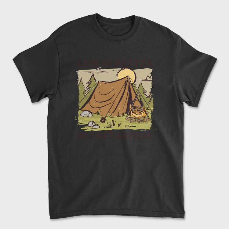 Campfire, Tricou Barbati (Unisex)