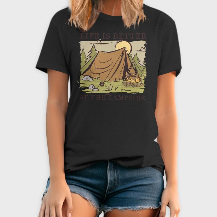 Campfire, Tricou Barbati (Unisex)
