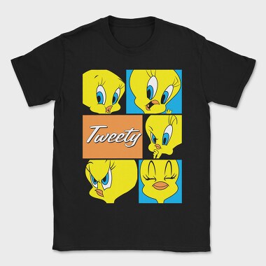 Cartoon Retro Tweety 1, Tricou Barbati (Unisex)