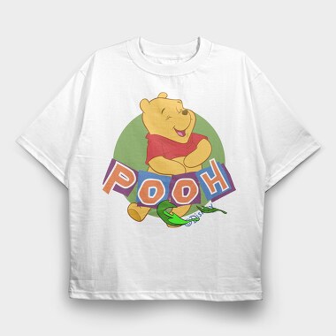 Cartoon Retro Winnie the Pooh 2, Tricou Oversize Barbati (Unisex)