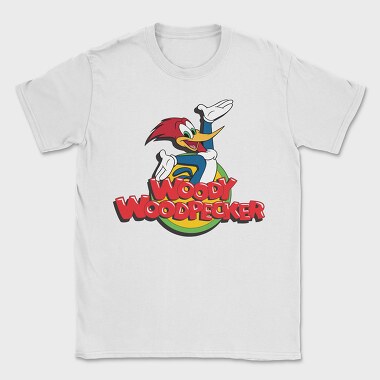 Cartoon Retro Woody Woodpecker 4, Tricou Barbati (Unisex)