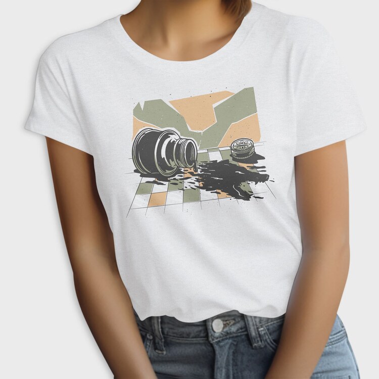Wolf Ink Drop, Tricou Femei