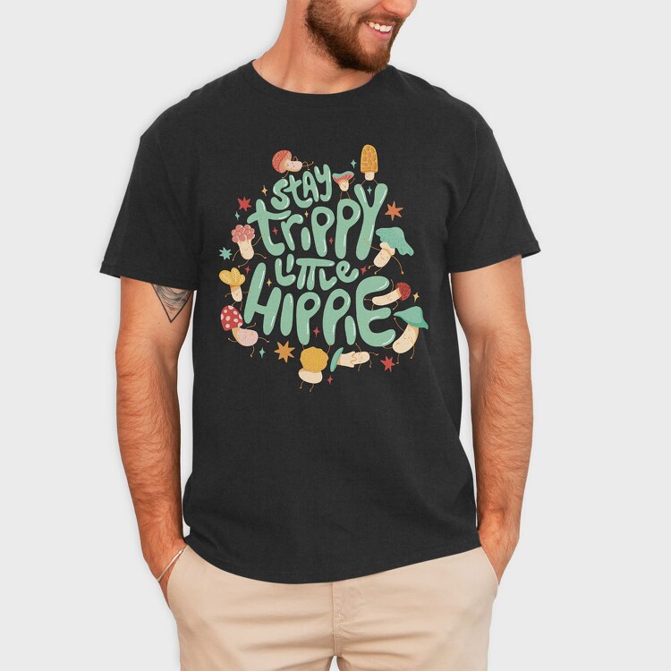 Trippy Hippie, Tricou Barbati (Unisex)