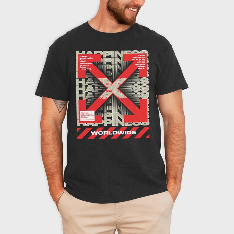 Happiness 1, Tricou Barbati (Unisex)