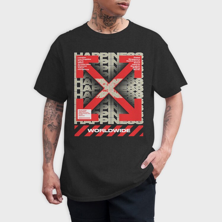Happiness 1, Tricou Barbati (Unisex)