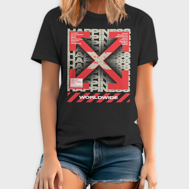 Happiness 1, Tricou Barbati (Unisex)