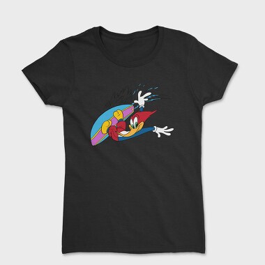 Cartoon Retro Woody Woodpecker 6, Tricou Femei