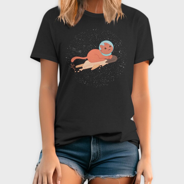 Space Ice Cream Cat, Tricou Barbati (Unisex)