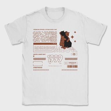 Cat Lovers 1, Tricou Barbati (Unisex)