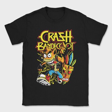 Crash Bandicoot, Tricou Barbati (Unisex)