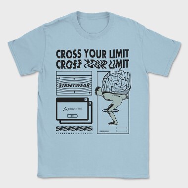 Cross Your Limits 1, Tricou Barbati (Unisex)