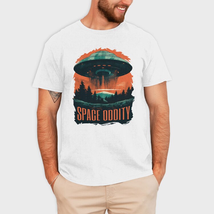 Space Oddity, Tricou Barbati (Unisex)