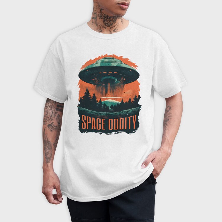 Space Oddity, Tricou Barbati (Unisex)