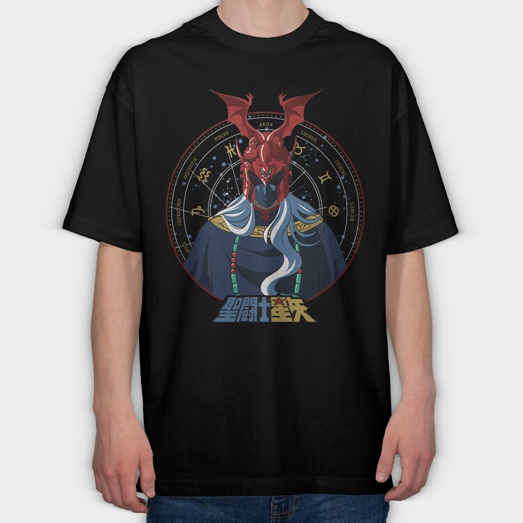Saint Seiya 2, Tricou Oversize Barbati (Unisex)