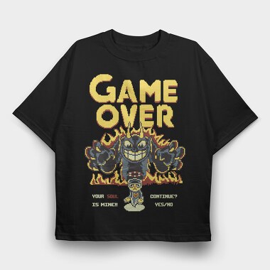 Cuphead 7, Tricou Oversize Barbati (Unisex)