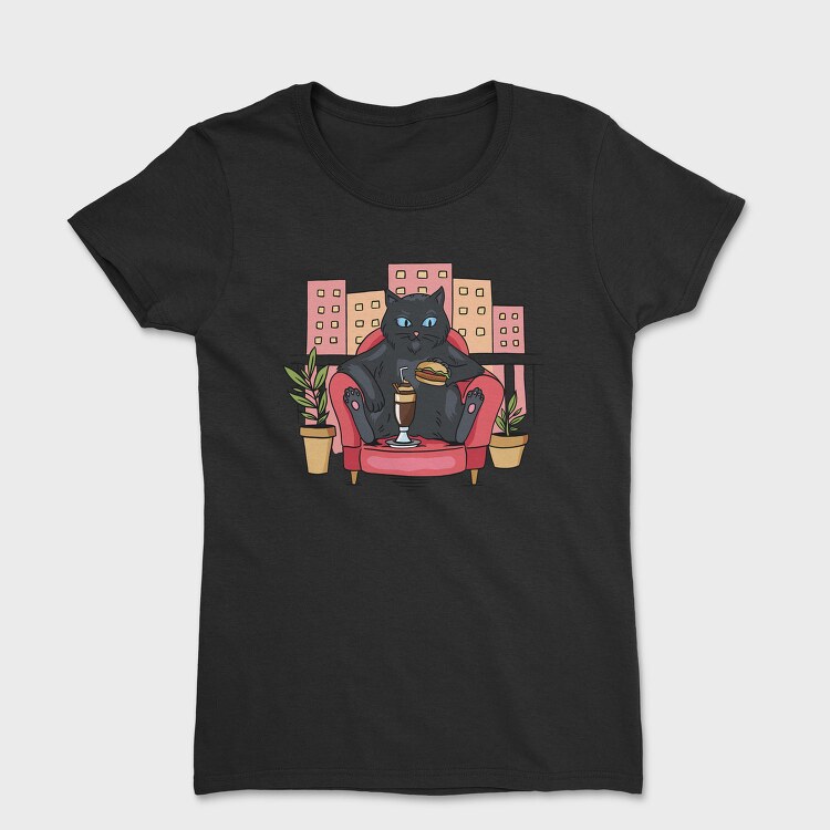 Cat On Balcony, Tricou Femei