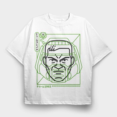 Doom 1, Tricou Oversize Barbati (Unisex)