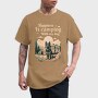 Camping With My Dog, Tricou Barbati (Unisex)