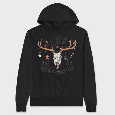 Deer Skull, Hanorac Oversize Barbati (Unisex)