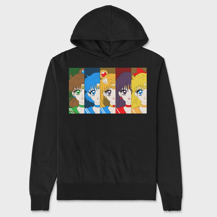 Sailor Moon 17, Hanorac Oversize Barbati (Unisex)
