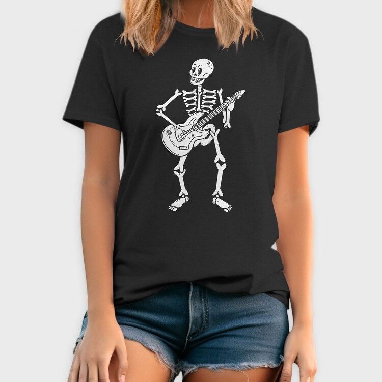 Guitar Skull, Tricou Barbati (Unisex)