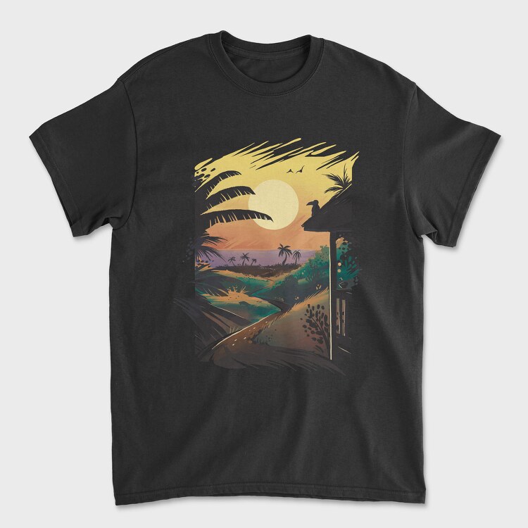 Hawaiian Landscape, Tricou Barbati (Unisex)