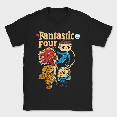 Funko Marvel fantastic four, Tricou Barbati (Unisex)