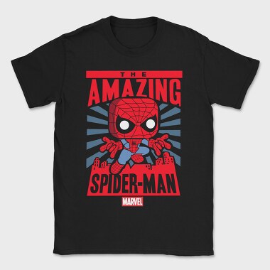 Funko Marvel spider man, Tricou Barbati (Unisex)