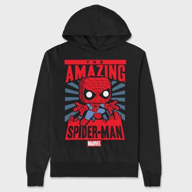 Funko Marvel spider man, Hanorac Oversize Barbati (Unisex)