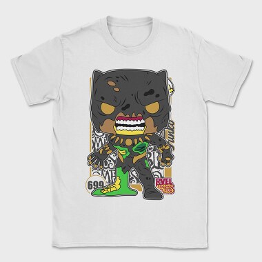 Funko Marvel Zombies Black Panther, Tricou Barbati (Unisex)