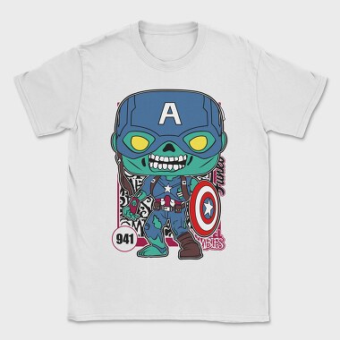 Funko Marvel Zombies captain america, Tricou Barbati (Unisex)