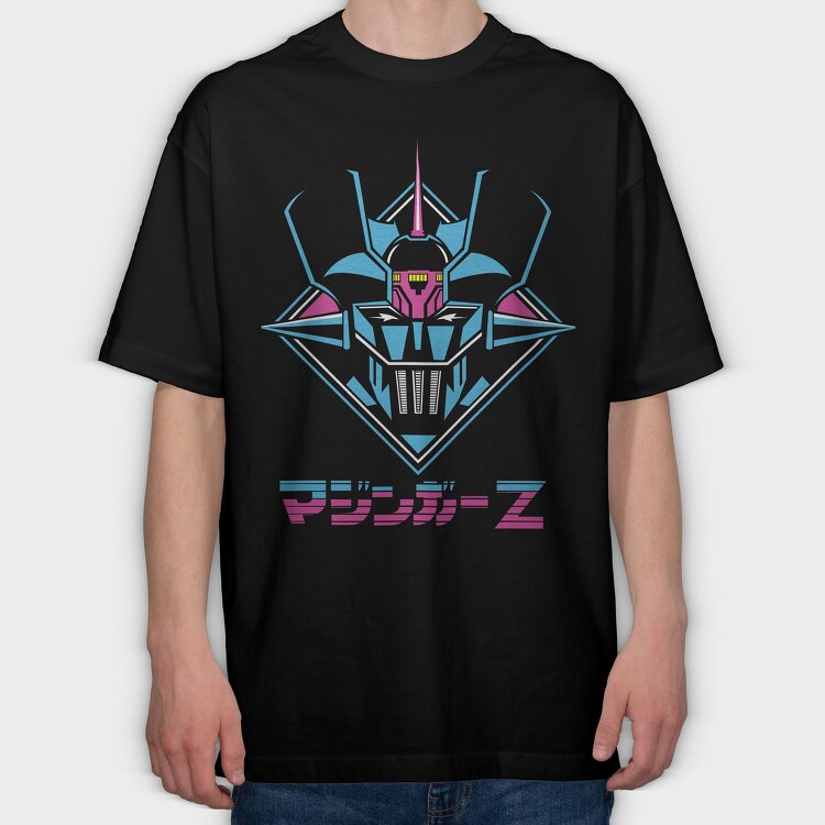 Retro Mazinger Z, Tricou Oversize Barbati (Unisex)